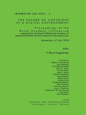 cover image of The Future of Copyright in a Digital Environment